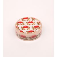 Clap Clap Red Floral Washi Tape