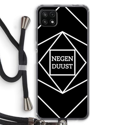 Negenduust geometrisch: Samsung Galaxy A22 5G Transparant Hoesje met koord