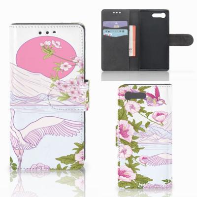 Sony Xperia X Compact | Telefoonhoesje | Met pasjeshouder | Bird Standing