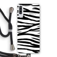 Zebra pattern: Samsung Galaxy A70 Transparant Hoesje met koord Zebra pattern: Samsung Galaxy A70 Transparant Hoesje met koord