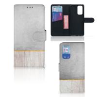 OnePlus 9 Pro | Book Style Case | Wood Concrete