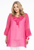 Yoek Tuniek met ruches | Roze | Maat 58/60