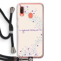 Sterren: Samsung Galaxy A20e Transparant Hoesje met koord