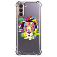 Samsung Galaxy S21 Plus Stevig Bumper Hoesje Lion Color - thumbnail