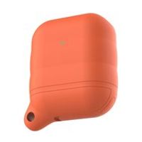 AirPods 1/2 hoesje siliconen waterproof series - soft case - oranje - thumbnail