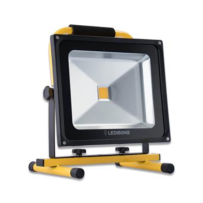 LED-bouwlamp Laron 50 Watt op accu koud-wit