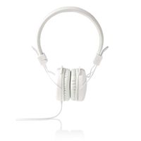 Nedis HPWD1100WT Hoofdtelefoon Met Snoer On-ear Opvouwbaar 1,2 M Ronde Kabel Wit - thumbnail