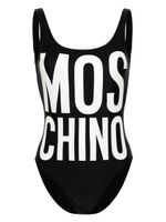 Moschino maillot de bain à logo imprimé - Noir