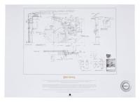 Lord of the Rings Blueprint Art Print The Grey Havens 59 x 42 cm