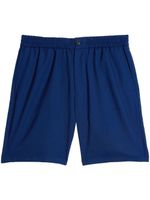 AMI Paris short droit en laine - Bleu