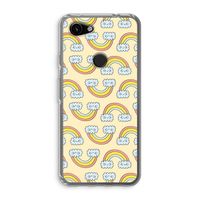 Regenboog: Google Pixel 3a Transparant Hoesje