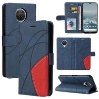 Bi-Color Series Nokia G10/G20 Wallet Case - Blauw - thumbnail