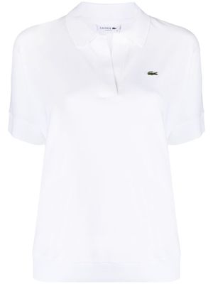 Lacoste polo à logo brodé - Blanc