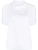 Lacoste polo à logo brodé - Blanc