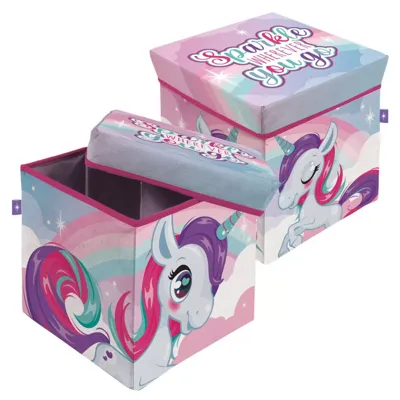 Unicorn Sparkle opbergbox 30 x 30 x 30 cm
