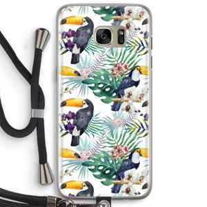 Tukans: Samsung Galaxy S7 Edge Transparant Hoesje met koord