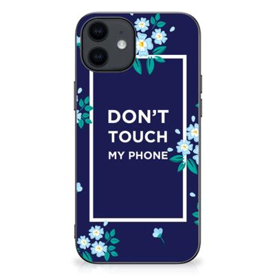 iPhone 12 Pro | 12 (6.1") | TPU Hoesje | Flowers Blue DTMP