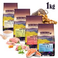 Seberus hondenvoer probeerpakket 4 x 1kg (Lamb - Chicken&Potato - Salmon - Insects)