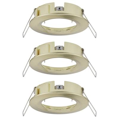 Paulmann 92483 EBL Choose Inbouwring Set van 3 stuks 10 W Messing (geborsteld)