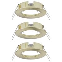 Paulmann 92483 EBL Choose Inbouwring Set van 3 stuks 10 W Messing (geborsteld)