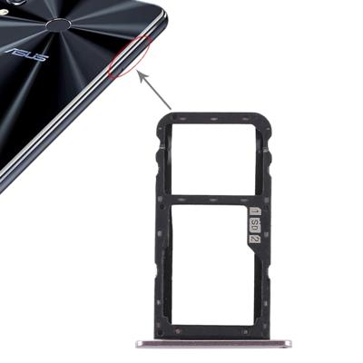 SIM-kaart lade + SIM-kaart lade/micro SD-kaart lade voor ASUS Zenfone 5 ZE620KL (zilver)