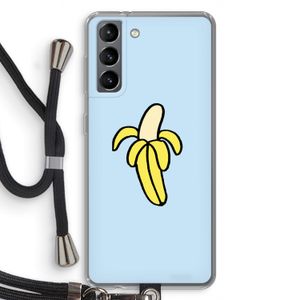 Banana: Samsung Galaxy S21 Transparant Hoesje met koord