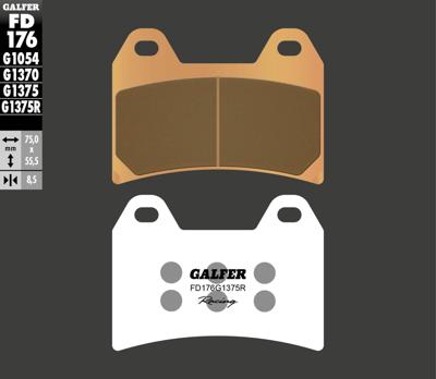 GALFER Brake pad fd176 g1375r sintered metal