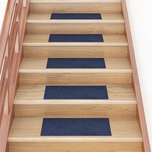 VidaXL 15 st trapmatten zelfklevend rechthoekig 60x25 cm blauw