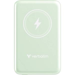 Verbatim Charge n Go Magnetic Wireless Powerbank 10000 mAh Fast Charge, Quick Charge 3.0, USB PD 3.0, Adaptive Fast Charge LiPo USB-C Groen