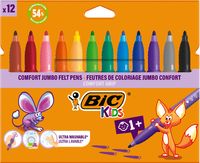 Bic Kids Comfort Jumbo viltstiften, etui van 12 stuks