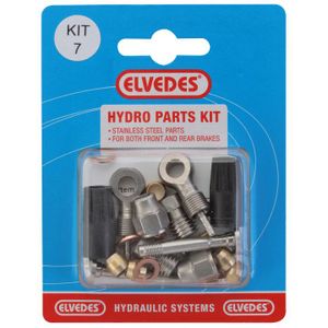 Elvedes Hydraulische onderdelen kit 7 m9 x 1,25 met banjo