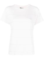 Fabiana Filippi t-shirt ornée de perles - Rose - thumbnail