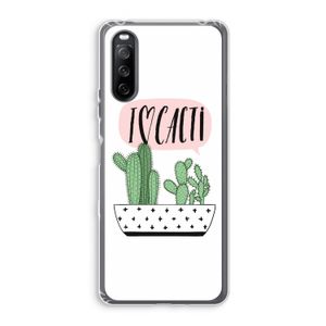 I love cacti: Sony Xperia 10 III Transparant Hoesje