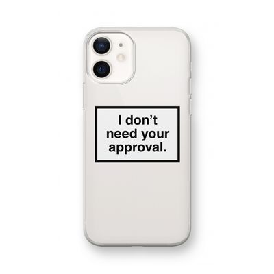 Don't need approval: iPhone 12 mini Transparant Hoesje