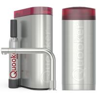 Quooker Front Keukenkraan Set - Kokend Warm- en Koud Water - RVS - Inclusief COMBI+ Reservoir & CUBE - Direct Gekoeld Bruisend Water
