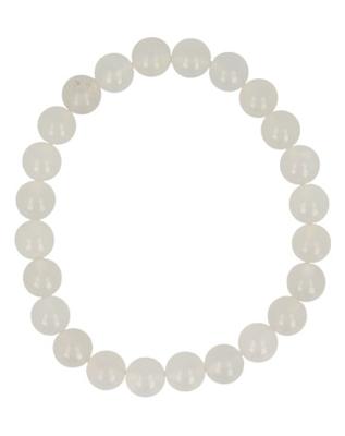 Ruben Robijn Kralenarmband jade wit 8mm