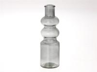 HBX Natural Living Vaas gina ø7x22cm antraciet helder