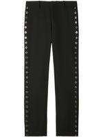 Off-White eyelet-embellished wool trousers - Noir - thumbnail