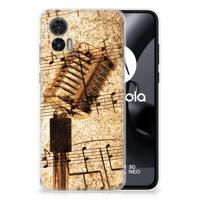 Motorola Edge 30 Neo | Siliconen hoesje | met foto Bladmuziek