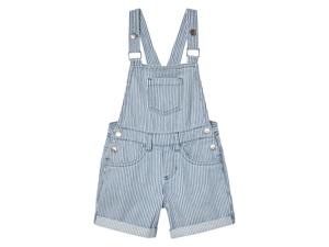 lupilu Korte kinder tuinbroek (blauw/wit/strepen, 128)
