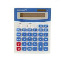 Rekenmachine/calculator - blauw - 15 x 19 cm - voor school of kantoor - Solar - thumbnail