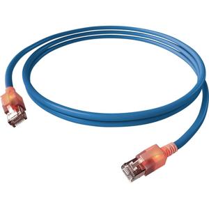 EasyLan S/FTP DualBoot® LED Kabel Cat.6A (Class EA), LSOH, blauw, 1,5 m