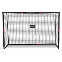 Dunlop Voetbaldoel - 300 x 200 x 120cm - Voetbalgoal Groot - Metaal - Zwart/Geel