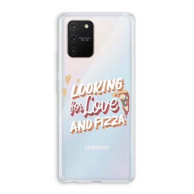 Pizza is the answer: Samsung Galaxy S10 Lite Transparant Hoesje