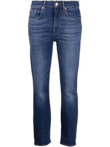 7 For All Mankind jean skinny à taille basse - Bleu