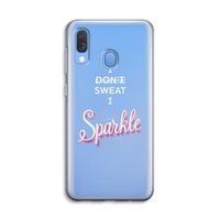 Sparkle quote: Samsung Galaxy A40 Transparant Hoesje