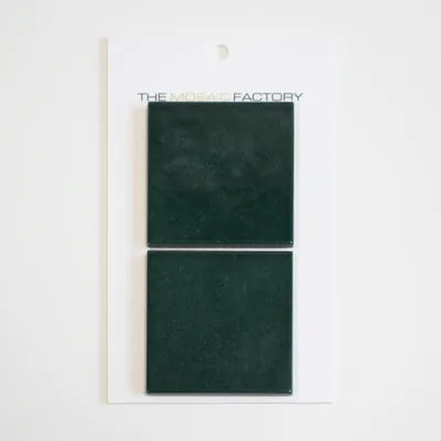 The Mosaic Factory Kasba Mozaïek Tegel Vierkant - Forest Green Glanzend Porselein 297x297 mm