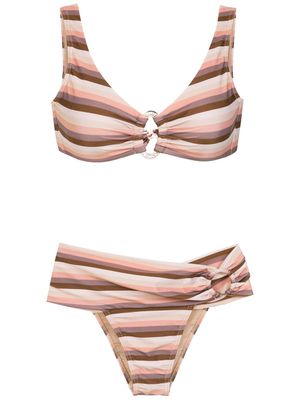 Amir Slama striped bikini - Tons neutres