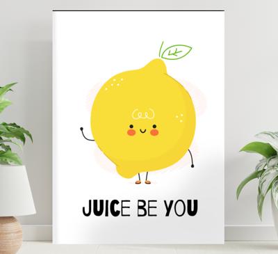 Canvas schilderij andere teksten Grappig citaat met gele citroen