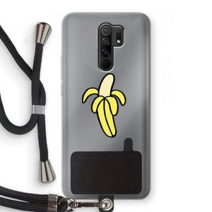 Banana: Xiaomi Redmi 9 Transparant Hoesje met koord